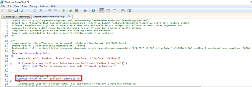 Restoring Larger Volume from SharePoint Recyclebin